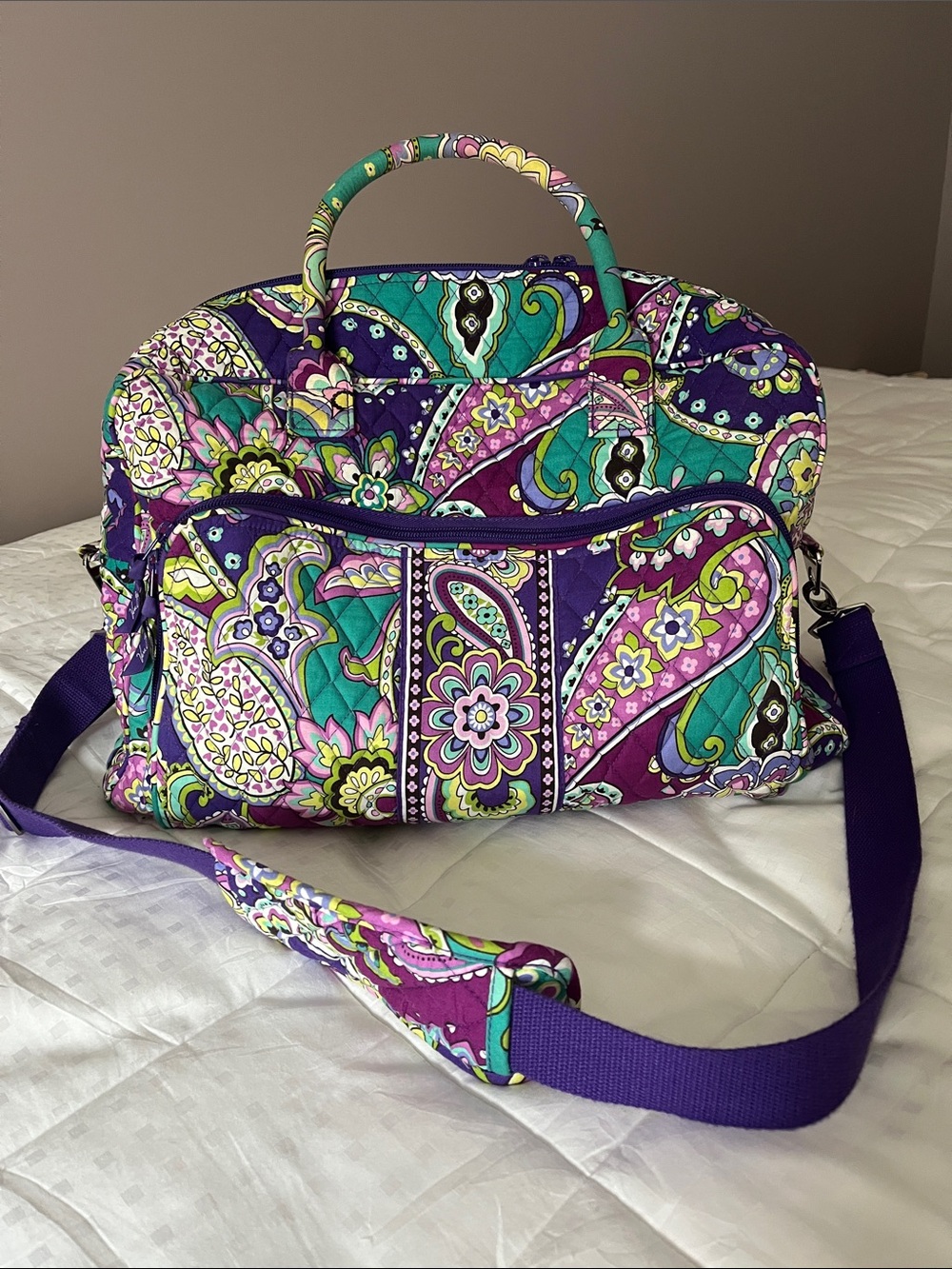 Vera Bradley Weekender Bag in Plum Crazy